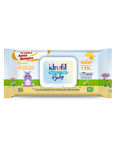 Idrofil Salvietta Baby con Estratto di Avena e Miele 120 pz | Shopincasa.it