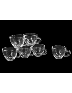 CONF 6 TAZZINE CAFFE 52394 VETRO 110ML