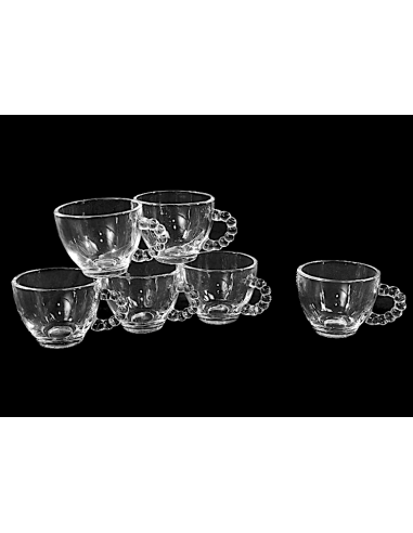 CONF 6 TAZZINE CAFFE 52394 VETRO 110ML