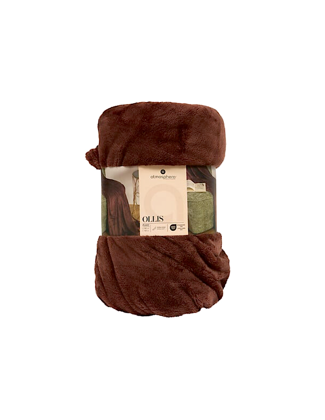 LENZUOLA E ACCESSORI: vendita online Coperta Ollis tinta unita, flanella tonka, 130 x 180 cm, morbida e calda in offerta