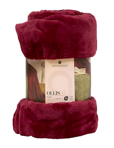 PLAID 156047T GRANATO 130X180 POLIESTERE