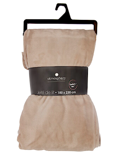 PLAID 156048D TORTORA 180X230 POLIESTERE