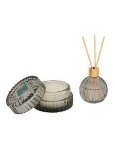 PROFUMATORI: vendita online Coffret profumato Albie, Ø 8,1 x P 4,9 cm, fragranza oud grigio, stile elegante in offerta