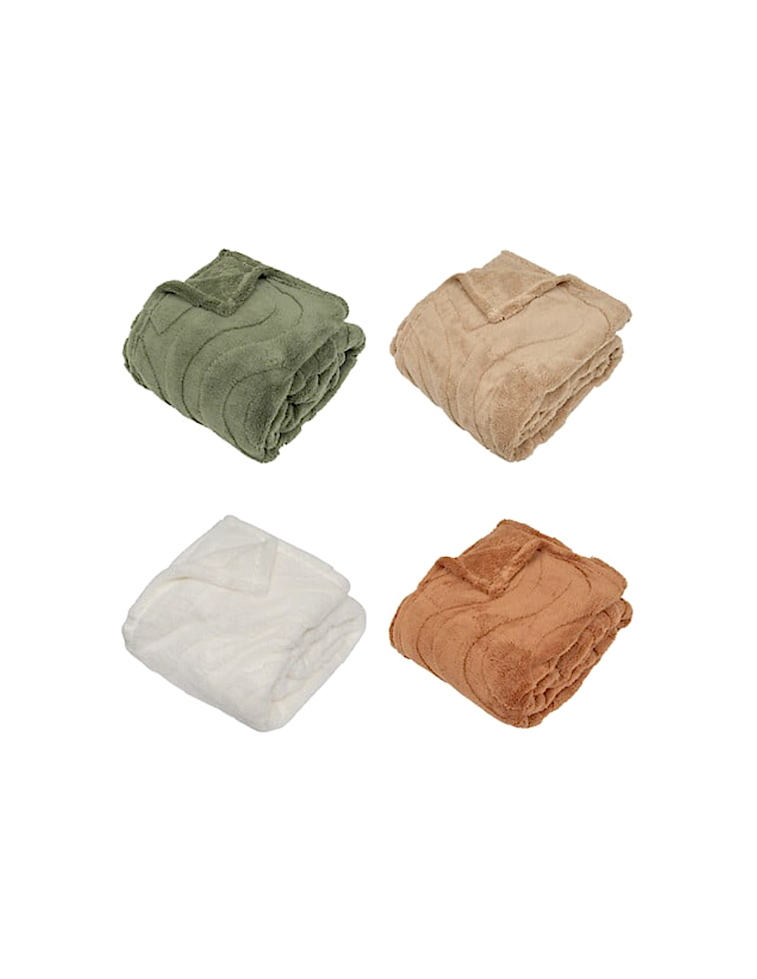 LENZUOLA E ACCESSORI: vendita online Plaid sherpa jacquard Opal, 130 x 170 cm, colori assortiti, morbido e caldo in offerta