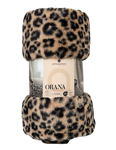 PLAID 212455B ORANA LEOPARDO 120X160 POLIESTERE