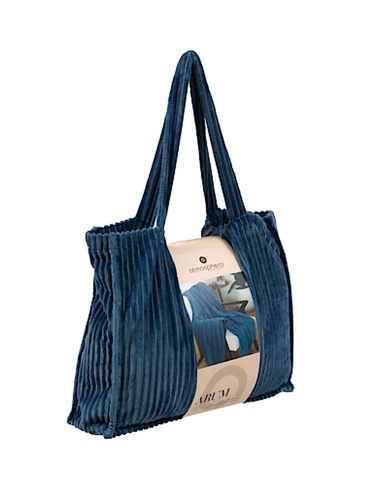 PLAID 212476B ARUM BLU 240X220 POLIESTERE