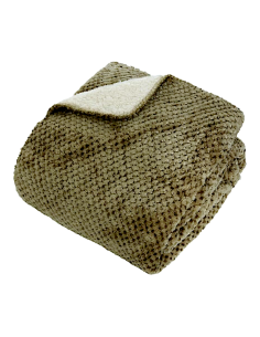 PLAID 212567C LYNO VERDE KAKI 130X170 POLIESTERE