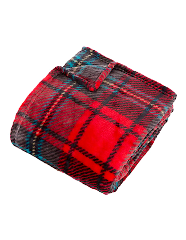 PLAID 212574 BRODY ROSSO 130X170 POLIESTERE