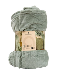 PLAID 156047Q OLLIS VERDE 130X180 POLIESTERE