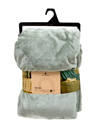 PLAID 156048Q OLLIS VERDE 180X230 POLIESTERE