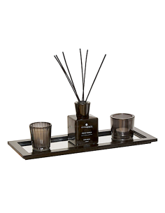 SET PROFUMATORE 211655 LUCIO 36X14X24CM VETRO/MDF