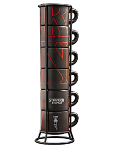 SET 6 TAZZE CAFFE IMPILABILI STRANGER THINGS BIALETTI