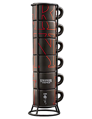 SET 6 TAZZE CAFFE IMPILABILI STRANGER THINGS BIALETTI