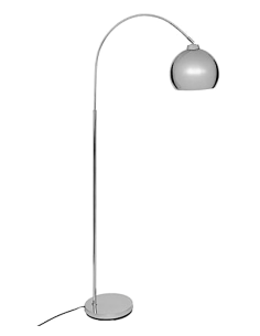 ILLUMINAZIONE: vendita online Lampada ad arco Floris, argento, altezza 177 cm, design moderno ed elegante in offerta