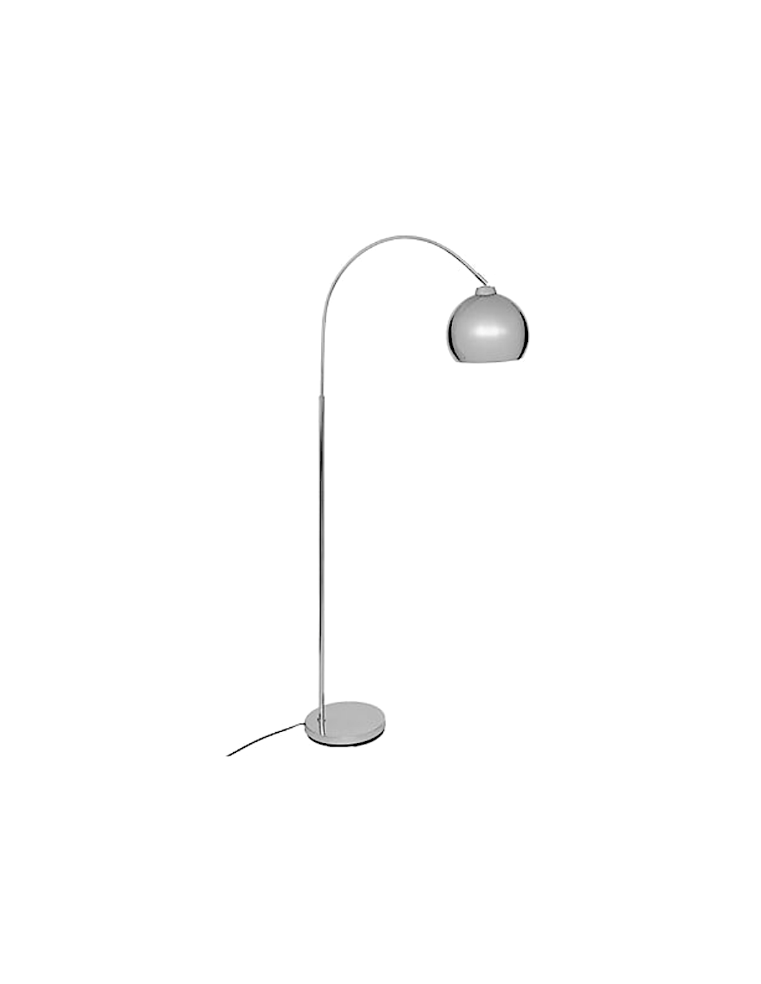 ILLUMINAZIONE: vendita online Lampada ad arco Floris, argento, altezza 177 cm, design moderno ed elegante in offerta