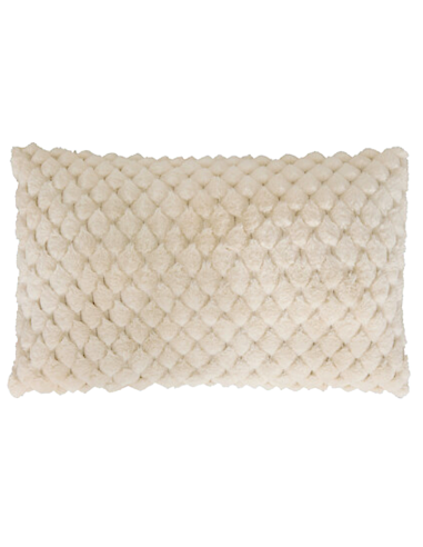 CUSCINI D'ARREDO: vendita online Cuscino pelliccia jacquard beige, cuscino Adriel 50x80, cuscino arredo morbido, cuscino pell...