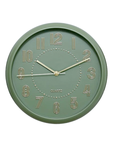 OROLOGI: vendita online Orologio da parete, Alizee verde oliva, design moderno, 30 cm, ATMOSPHERA CREATEUR D'INTERIEUR in off...