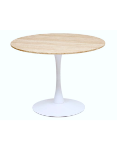 TAVOLO 184932B ELIAS DIAM.102CM H76CM MDF/METALLO