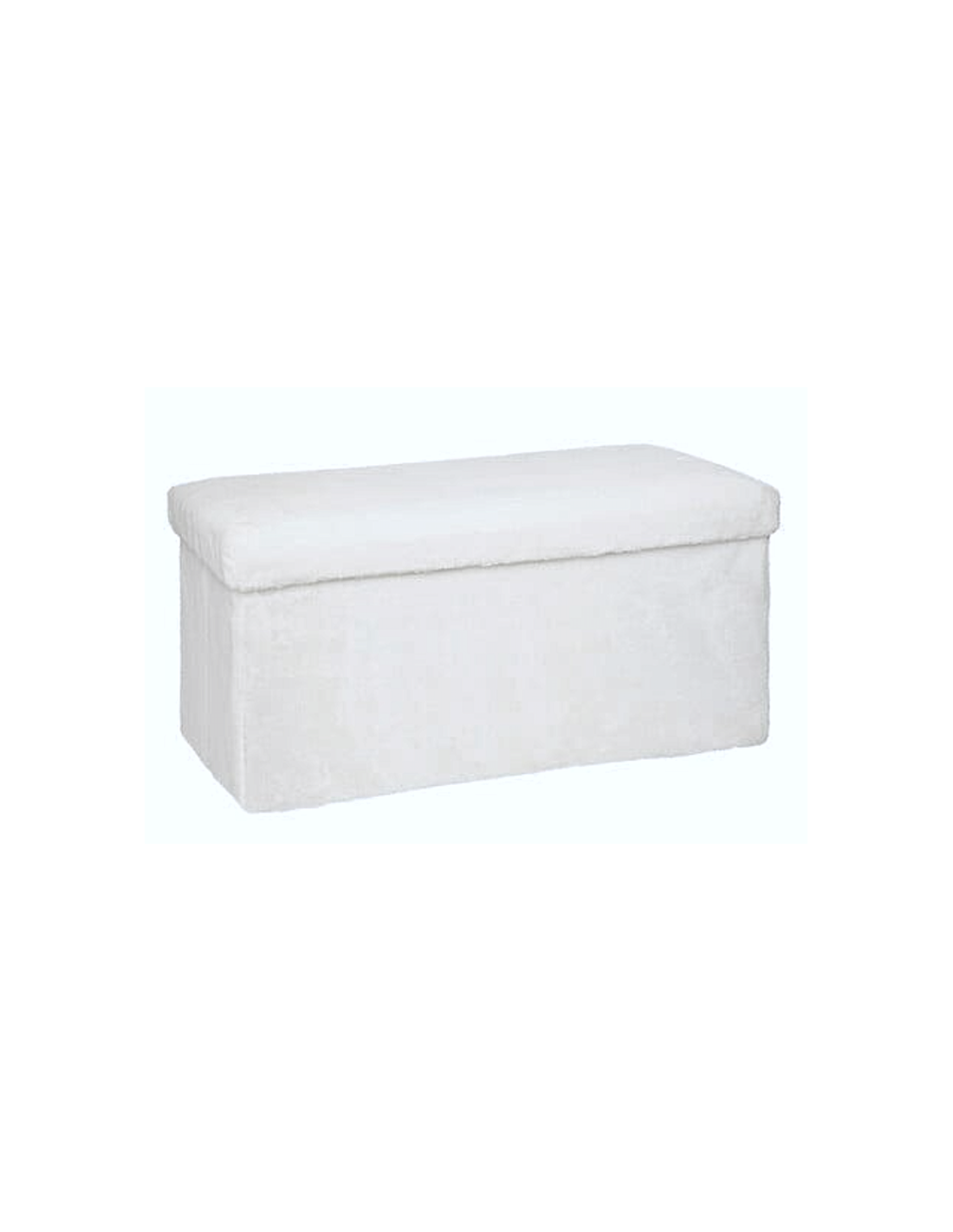 POUF 192921 EZZIO BIANCO 38X76CM MDF PIEGHEVOLE
