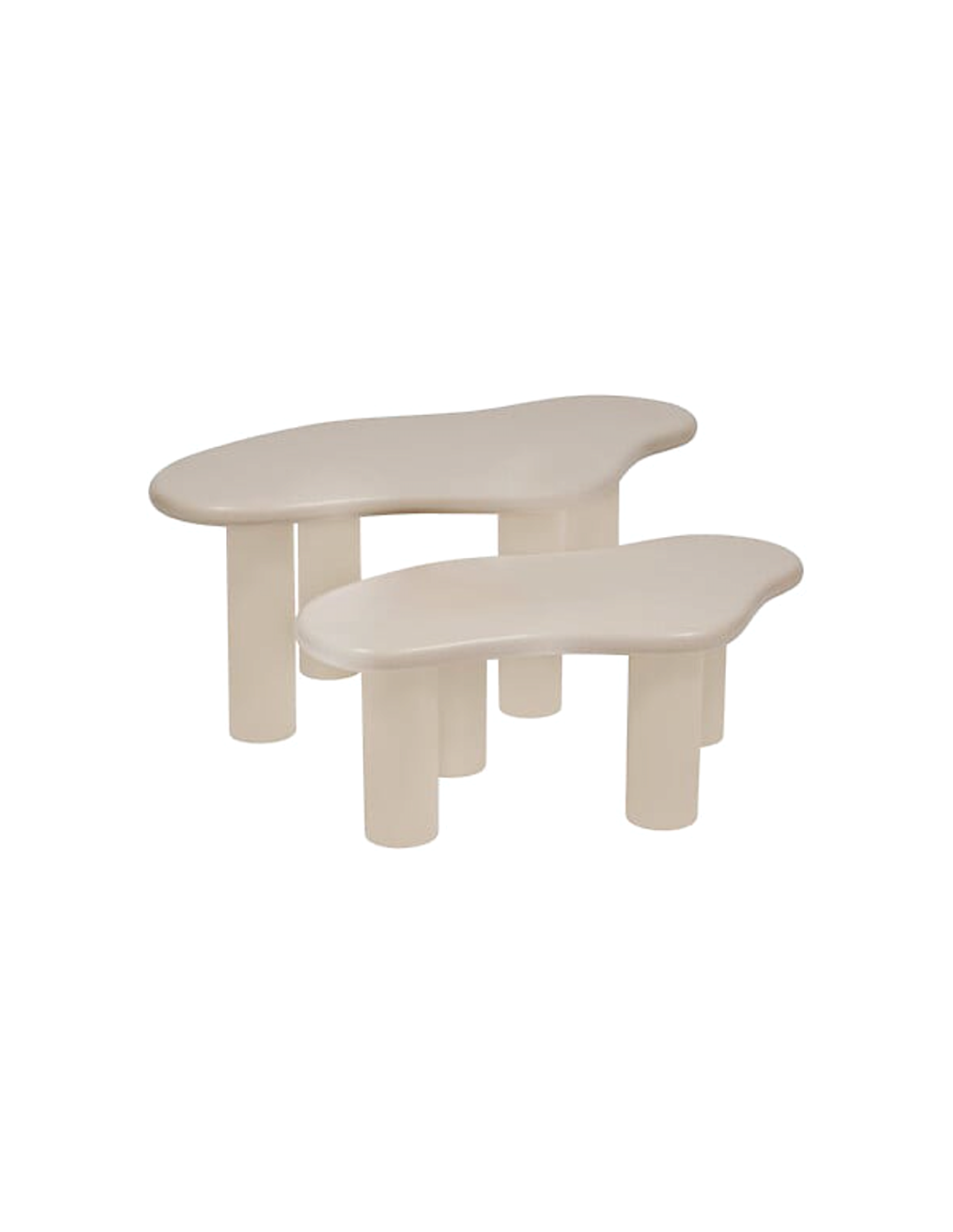 SET 2 TAVOLI BASSI 206092 OLAO AVORIO