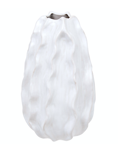 VASO 206619 SANDRI BIANCO 16X25CM CERAMICA