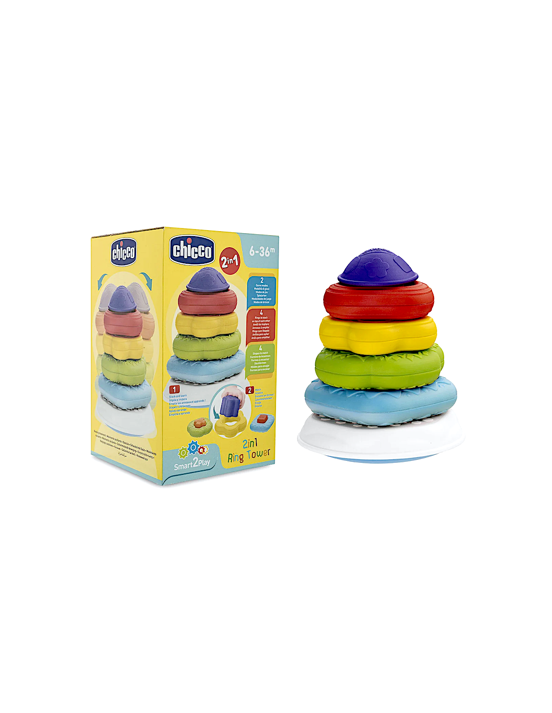 93721 GIOCO 2IN1 TORRE DEGLI ANELLI