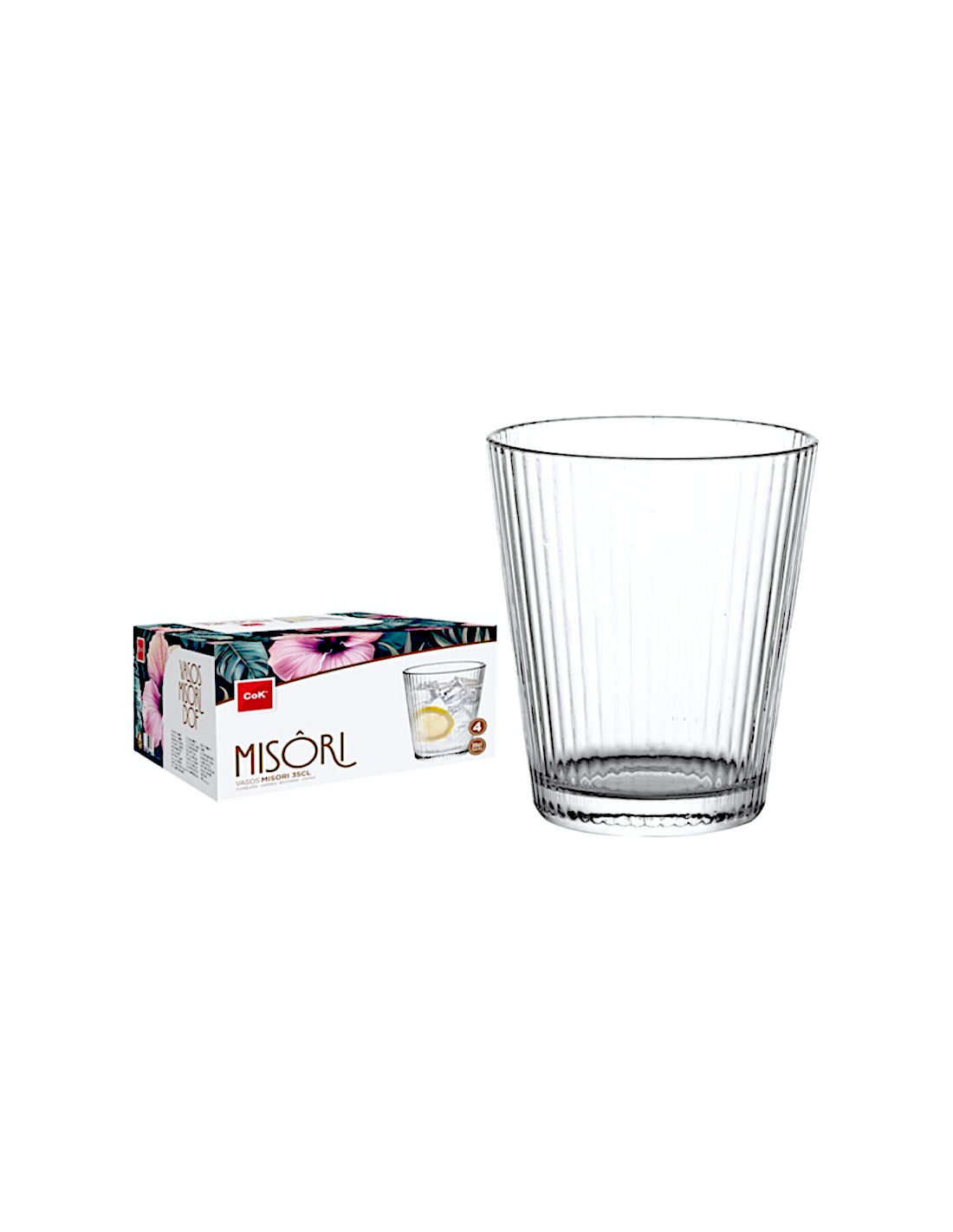 CONF 4 BICCHIERI DOF MISORI 35CL