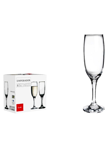 CONF 6 CALICI CHAMPAGNE EMPERADOR 21,5CL