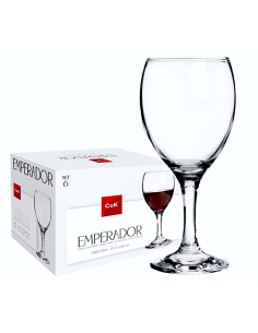 CONF 6 CALICI VINO ROSSO EMPERADOR 47CL