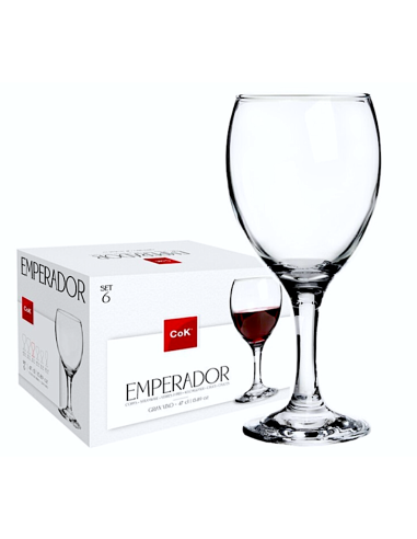 CONF 6 CALICI VINO ROSSO EMPERADOR 47CL
