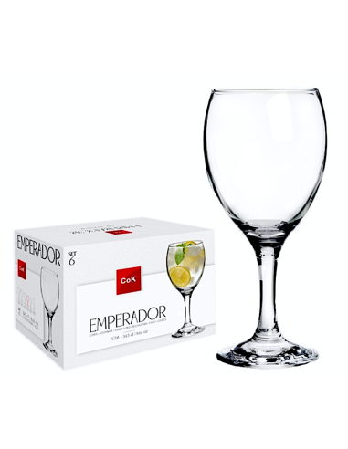 CONF 6 CALICI ACQUA EMPERADOR 34,5CL
