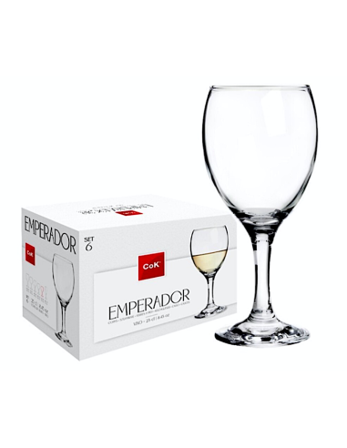 CONF 6 CALICI VINO BIANCO EMPERADOR 25CL