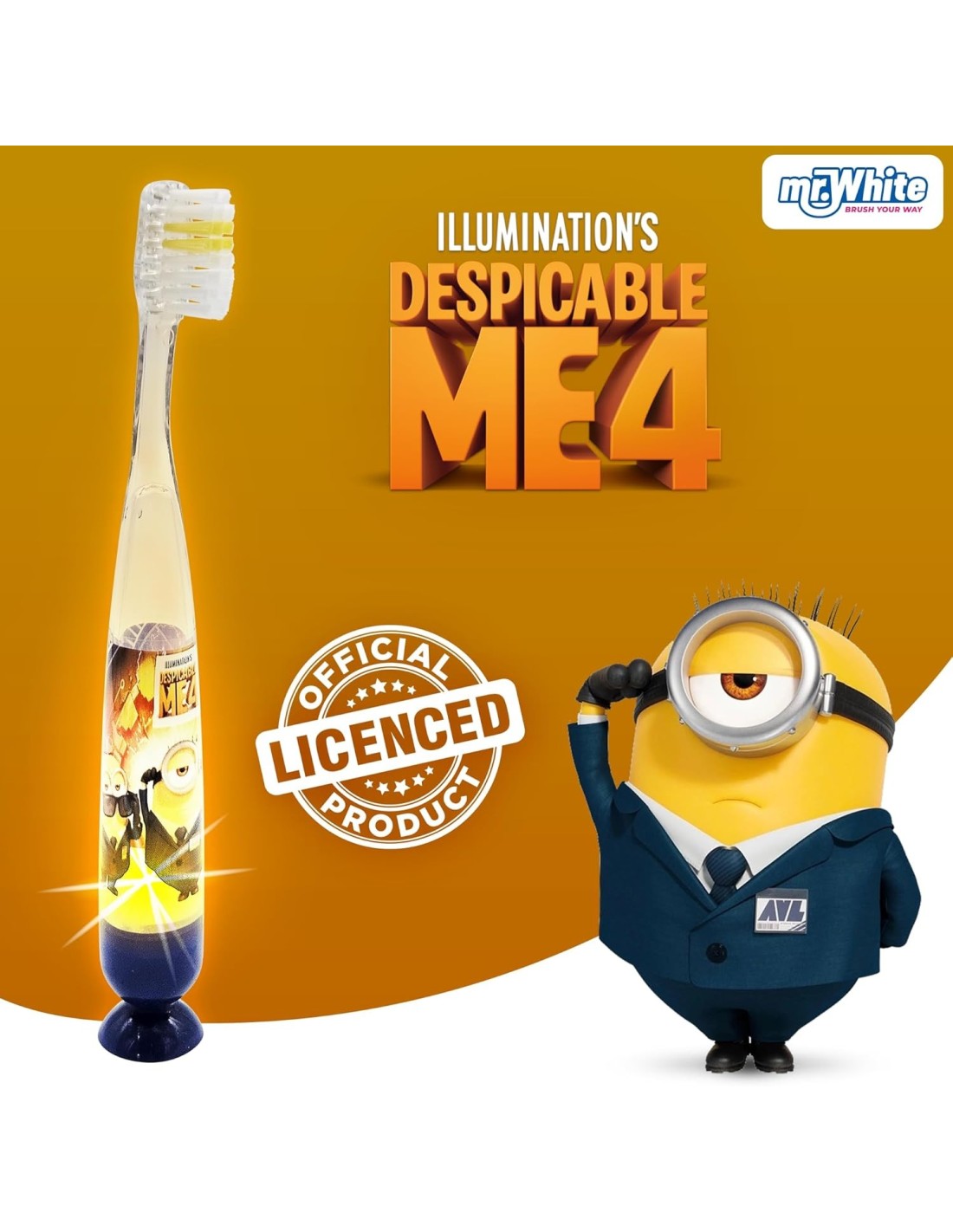 Mr. White Spazzolino Lampeggiante Minions con Timer 2 Minuti | Shopincasa.it