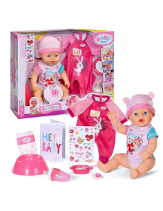 BABY BORN 840504 BAMBOLA EMMA 43CM CON ACCESSORI