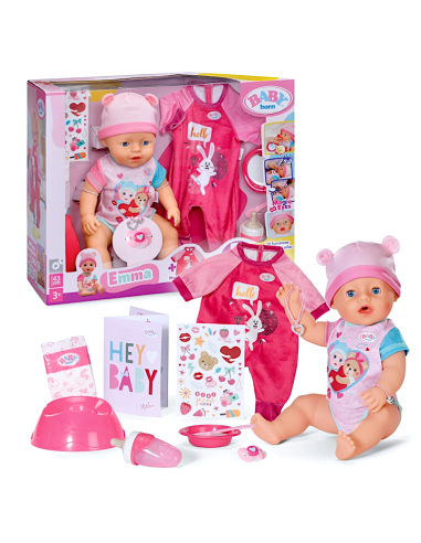 BABY BORN 840504 BAMBOLA EMMA 43CM CON ACCESSORI