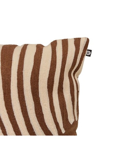 CUSCINI D'ARREDO: vendita online Cuscino ricamato Hary Autentico, marrone, 45 x 45 cm, decorativo e morbido in offerta