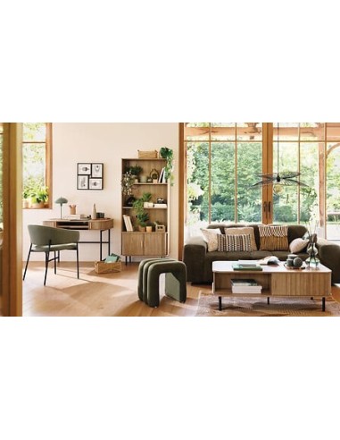 CUSCINI D'ARREDO: vendita online Cuscino ricamato Hary Autentico, marrone, 45 x 45 cm, decorativo e morbido in offerta