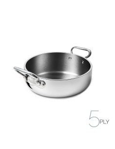 PENTOLE - COPERCHI ACCIAIO: vendita online Tegame 2 Manici 28cm Rondeau Aluinox Baldassare Agnelli in offerta