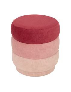 POUF 207357A SINAN 37X40CM VELLUTO/MDF