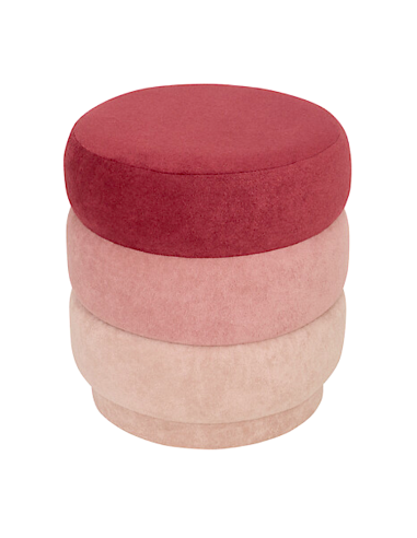 POUF 207357A SINAN 37X40CM VELLUTO/MDF