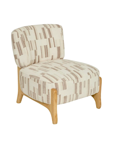 POLTRONA 207361A CALIX BIANCO GAMBE LEGNO