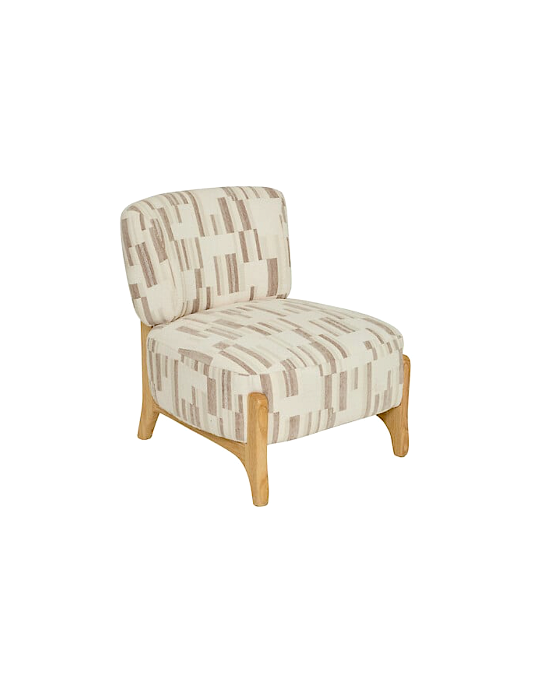 POLTRONA 207361A CALIX BIANCO GAMBE LEGNO