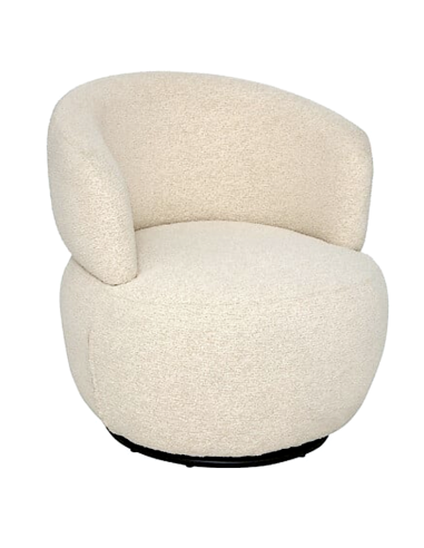 POLTRONA 207365A SILEO AVORIO VELLUTO