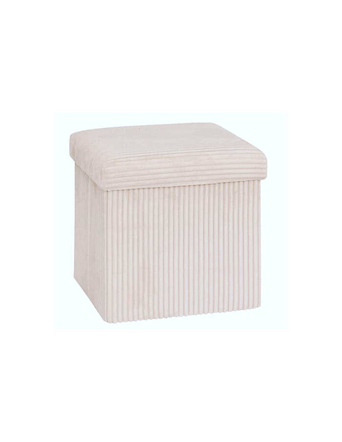 POUF 207381A ARUM AVORIO 38X38CM MDF/POLIESTERE