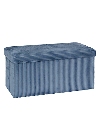 POUF 207382B ARUM BLU 76X38CM PIEGHEVOLE