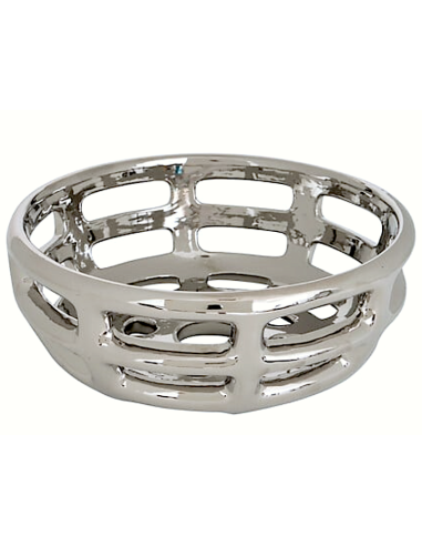 PORTAFRUTTA 211502 SKY CERAMICA CROMATO 30X12CM