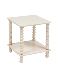 TAVOLINO 213007A CHAMLO AVORIO 40X40X45CM MDF/LEGNO