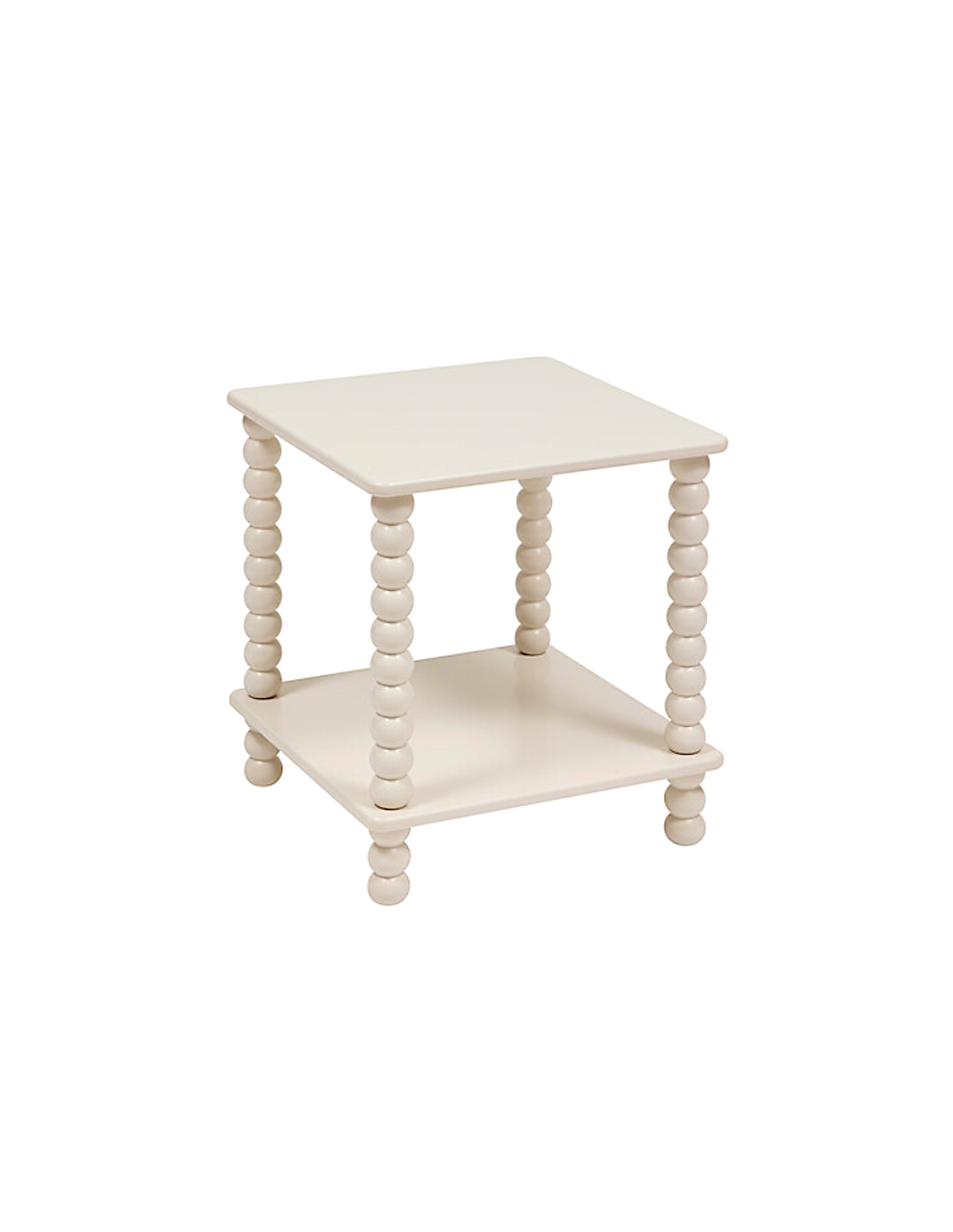 TAVOLINO 213007A CHAMLO AVORIO 40X40X45CM MDF/LEGNO