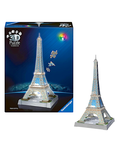PUZZLE 3D 08024 TORRE EIFFEL 243PZ CON LED