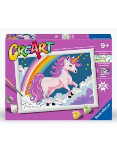 CREART 23977 24X18 UNICORNO ROSA NEON